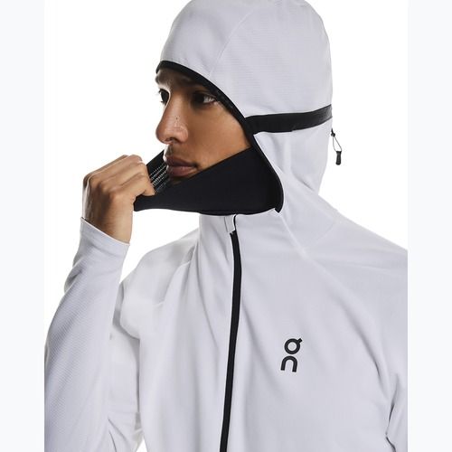 Herren-Lauf-Hoodie On Climate Zip Hoodie white