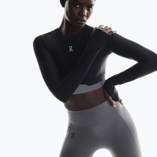 Damen Trainings-Longsleeve On Train Crop black