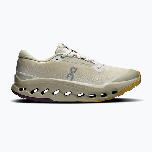 Damen-Laufschuhe On Running Cloudsurfer Trail 2 Waterproof ghost/chalk