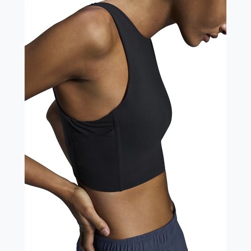 Damen-Lauftop On Core 2-in-1 Crop black
