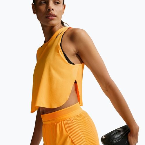 Damen-Laufshorts Nike AeroSwift Dri-Fit ADV Mid-Rise 3" laser orange/black/white/black