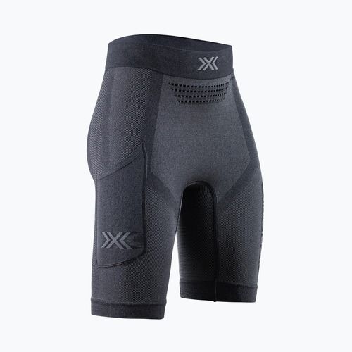 Damen-Laufleggings X-Bionic Xceed Run Tights x black/rhino grey