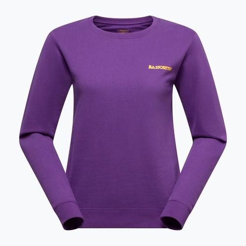 Damen-Sweatshirt La Sportiva Climbing On The Moon purple/yellow