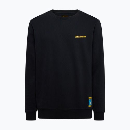 Herren-Sweatshirt La Sportiva Climbing On The Moon black/yellow