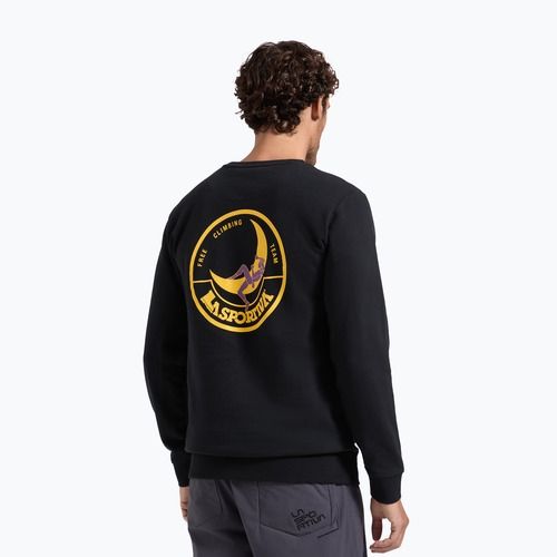 Herren-Sweatshirt La Sportiva Climbing On The Moon black/yellow