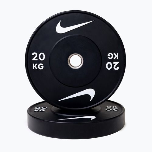 Bumper-Gewichtsscheiben Nike Strength Rubber Bumper Plates 20 kg black/white