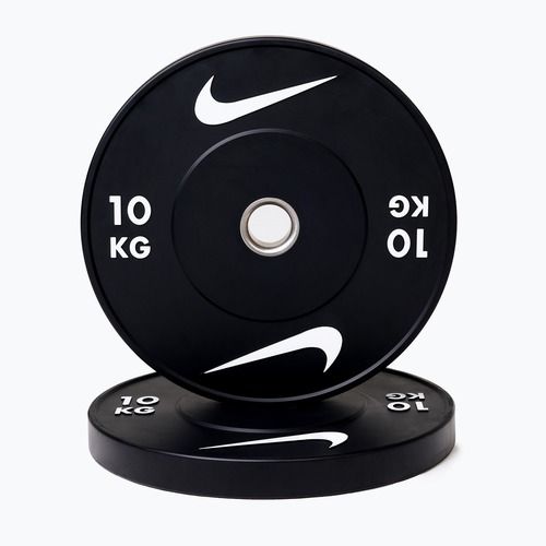 Bumper-Gewichtsscheiben Nike Strength Rubber Bumper Plates 10 kg black/white