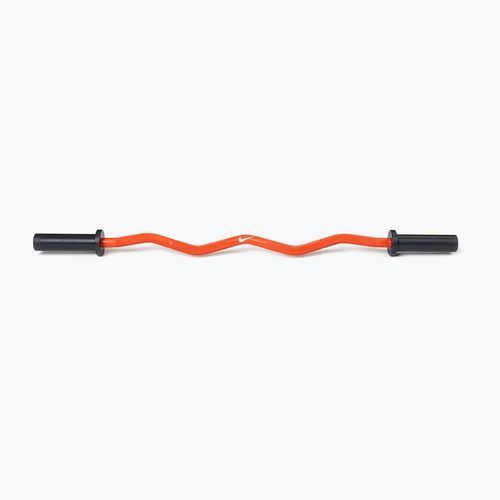 Gebogene Curlstange Nike Strength Shield Curl Bar orange