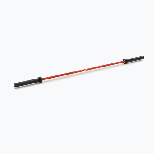 Gerade Langhantelstange Nike Strength Coated Premium Barbell orange swoosh