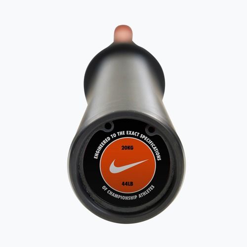 Gerade Langhantelstange Nike Strength Coated Premium Barbell orange swoosh