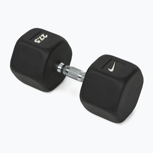 Gummierte Hantel Nike Strength Hex Dumbbell 27,5 kg black/white