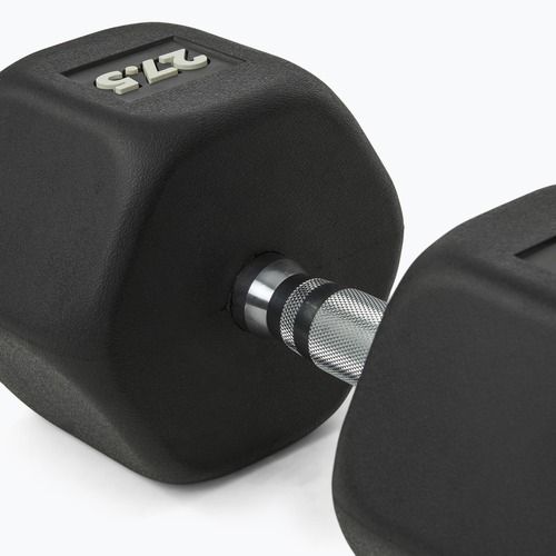 Gummierte Hantel Nike Strength Hex Dumbbell 27,5 kg black/white