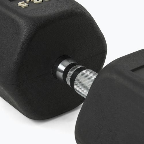 Gummierte Hantel Nike Strength Hex Dumbbell 22,5 kg black/white