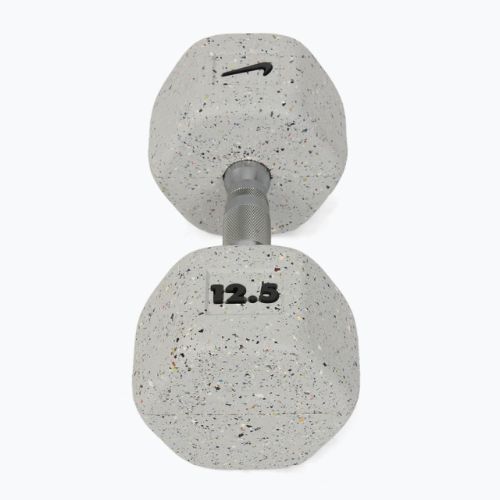 Gummierte Hantel Nike Strength Grind Hex Dumbbell 12,5 kg wolf grey