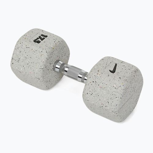 Gummierte Hantel Nike Strength Grind Hex Dumbbell 17,5 kg wolf grey