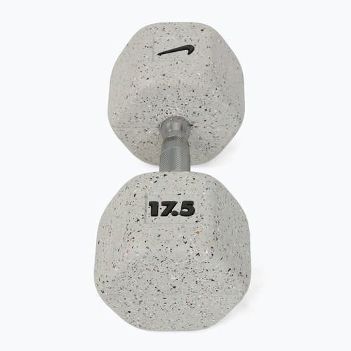 Gummierte Hantel Nike Strength Grind Hex Dumbbell 17,5 kg wolf grey