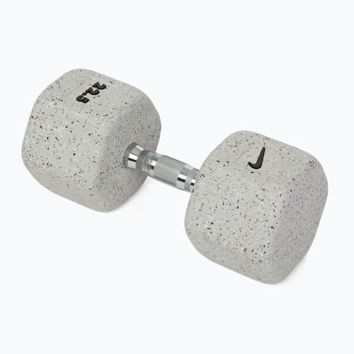Gummierte Hantel Nike Strength Grind Hex Dumbbell 22,5 kg wolf grey