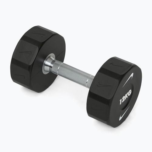 Chromierte Hantel Nike Strength Pro Urethane Dumbbell 12 kg black/white