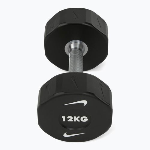 Chromierte Hantel Nike Strength Pro Urethane Dumbbell 12 kg black/white