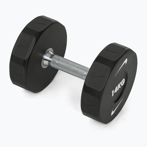 Chromierte Hantel Nike Strength Pro Urethane Dumbbell 14 kg black/white