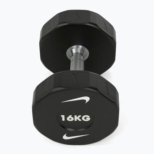 Chromierte Hantel Nike Strength Pro Urethane Dumbbell 16 kg black/white