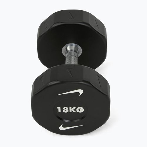 Chromierte Hantel Nike Strength Pro Urethane Dumbbell 18 kg black/white