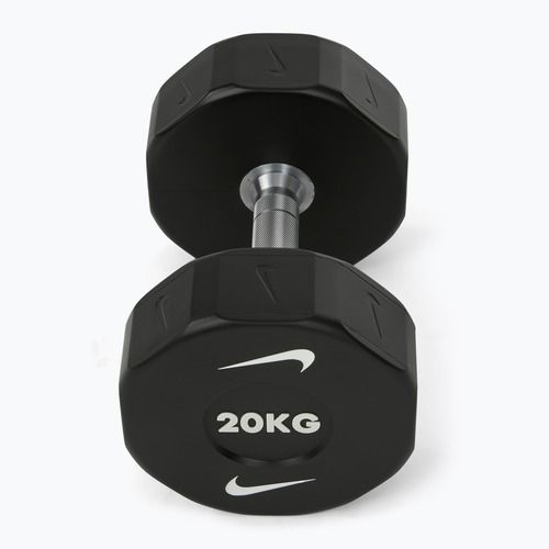 Chromierte Hantel Nike Strength Pro Urethane Dumbbell 20 kg black/white