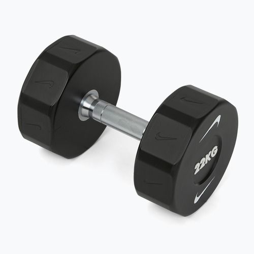 Chromierte Hantel Nike Strength Pro Urethane Dumbbell 22 kg black/white