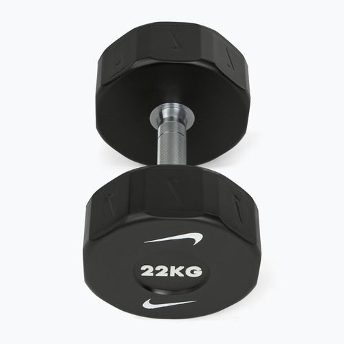 Chromierte Hantel Nike Strength Pro Urethane Dumbbell 22 kg black/white
