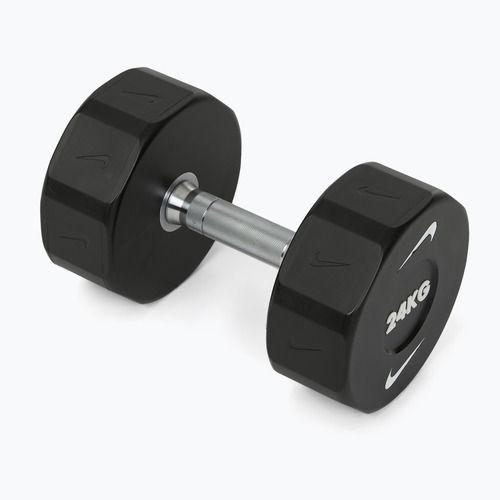 Chromierte Hantel Nike Strength Pro Urethane Dumbbell 24 kg black/white