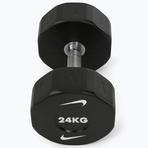 Chromierte Hantel Nike Strength Pro Urethane Dumbbell 24 kg black/white