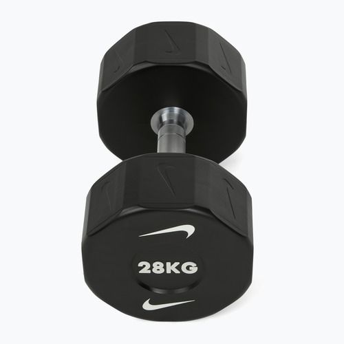 Chromierte Hantel Nike Strength Pro Urethane Dumbbell 28 kg black/white