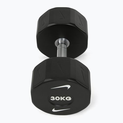 Chromierte Hantel Nike Strength Pro Urethane Dumbbell 30 kg black/white