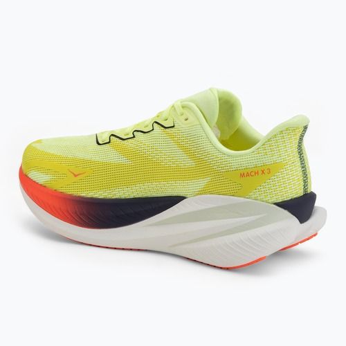 Herren-Laufschuhe Hoka Mach X 3 Wide neon yuzu/squid ink