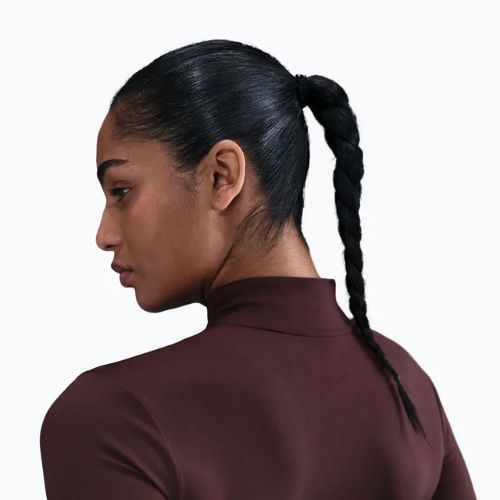 Damen-Trainingspullover Nike One Fitted Dri-Fit Full-Zip burgundy crush/white