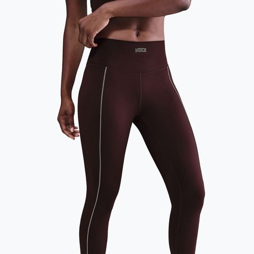 Damenleggings Nike One High-Waisted burgundy crush