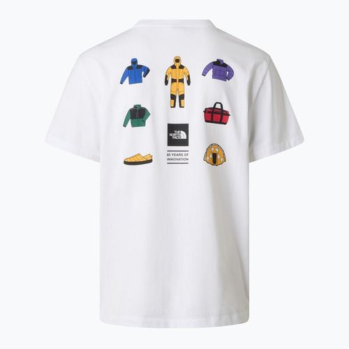 Herren-Trekking-T-Shirt The North Face Mountain Celebration Regular tnf white