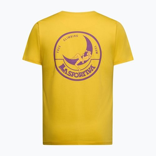 La Sportiva Climbing on the Moon Herren T-Shirt giallo/viola