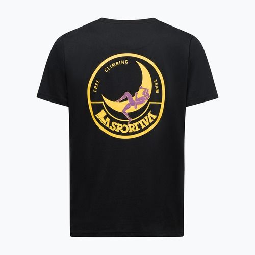 La Sportiva Climbing on the Moon Herren T-Shirt nero/giallo