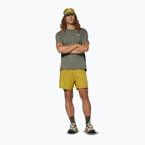 Herren-Trekking-Shorts Salewa Pedroc DST 2IN1 olive oil int/0870