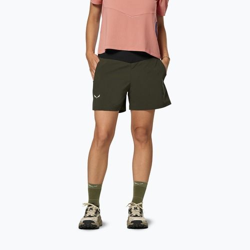 Damen-Trekking-Shorts Salewa Pedroc DST Light dark olive