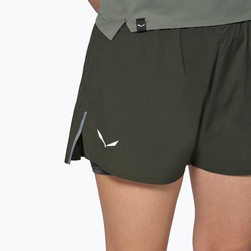 Damen-Trekking-Shorts Salewa Pedroc DST 2IN1 dark olive int/0870