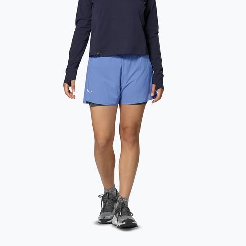 Damen-Trekking-Shorts Salewa Pedroc DST 2IN1 morning blue int/0870
