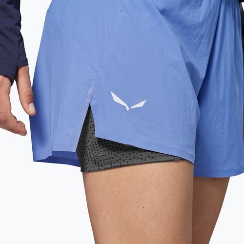 Damen-Trekking-Shorts Salewa Pedroc DST 2IN1 morning blue int/0870