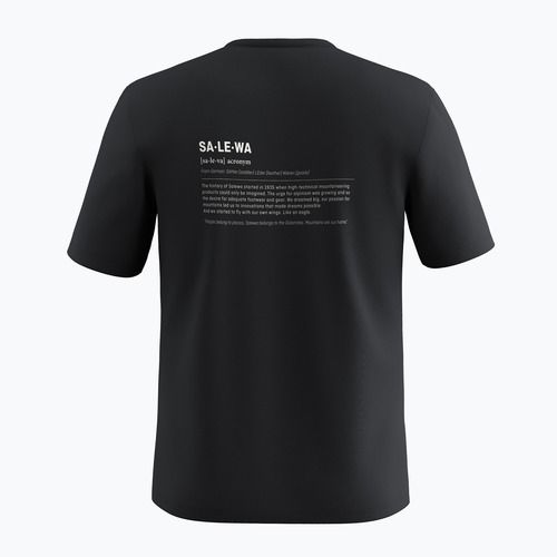 Herren T-Shirt Salewa Eagle Vocab black out