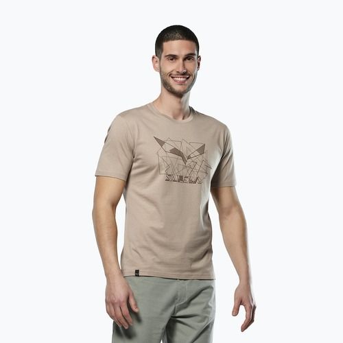 Salewa Eagle Geometric quicksand Herren T-Shirt