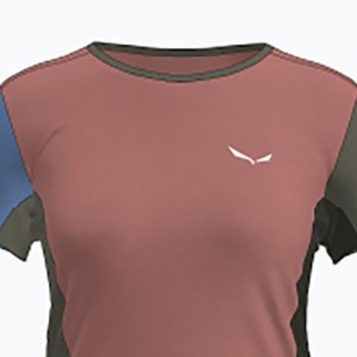 Damen-Trekking-T-Shirt Salewa Puez Sporty Dry desert pink/multi