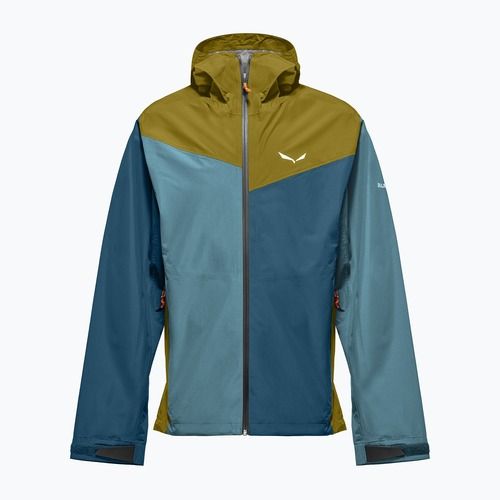 Herren-Regenjacke Salewa Puez Aqua 4 PTX 2.5L olive oil/multi