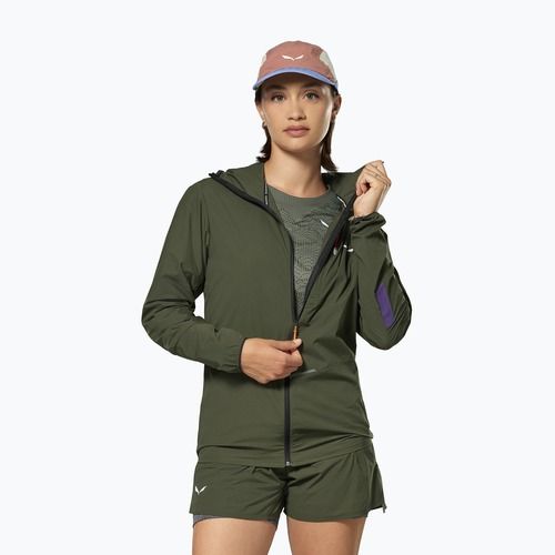 Damen-Windjacke Salewa Pedroc Wind HD Light dark olive