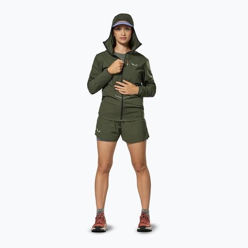 Damen-Windjacke Salewa Pedroc Wind HD Light dark olive